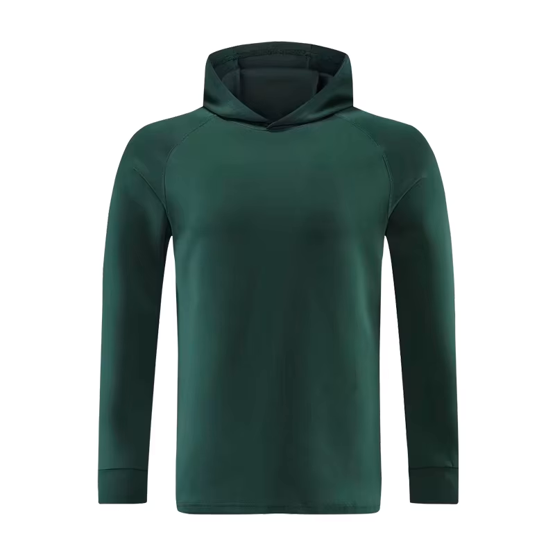 Long Sleeve Hooded Athletic Shirt